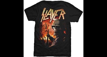 Slayer Torch Mens Black T Shirt: Medium