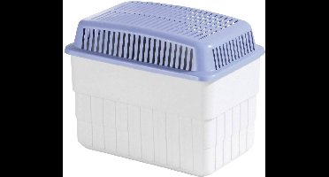 WENKO Luchtontvochtiger 1Kg in grijs en blauw kunststof - Vochtvreter zonder electra - Voor woonruimtes, campers, caravans - Vochtvreter - Vochtmagneet - Vochtvanger