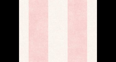 STREPEN BEHANG - Creme Roze - AS Creation Paradise Garden