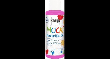 MUCKI Roze Knutselverf - 80ml - Dermatologisch getest, parabenenvrij, glutenvrij, lactosevrij, veganistisch