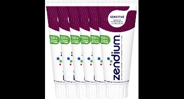 Zendium Sensitive Tandpasta - 6 x 75 ml - Voordeelverpakking