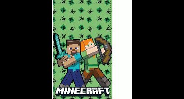 Minecraft Handdoek 30 × 50 cm – Gezichtshanddoek – 100% Katoen
