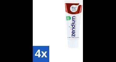 4 x Zendium – Tandpasta – Tandvlees Protect – 75 ml - Tandvleesbescherming - Gevoelig Tandvlees - Natuurlijke Tandpasta - Mondgezondheid - Fluoride
