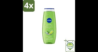 NIVEA - Douchegel - Citroengras & Olieverzorging - Glad & Verfrissend Huidgevoel - 500 ml - Voordeelverpakking - 4 stuks - NIVEA douchegel - Citroengras douchegel