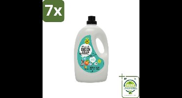 7 x Marcel's Green Soap - Vloeibaar Wasmiddel - Kleurwas - Perzik & Jasmijn - Natuurlijk & effectief - 69 wasbeurten - 3 liter - Grootverpakking - Wasmiddel - Vloeibaar Wasmiddel - Biologisch Afbreekbaar - Palmolievrij - Microplastics-vrij