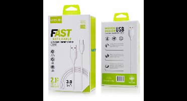 GREEN ON Fast Micro Cable LS3711 Meter Micro USB Oplaadkabel Smartphone / Tablet / Navigatie Premium Kabel Samsung Galaxy S7 / S7 Edge / S6 / S6 Edge / S5 / HUAWEI Snoer / LG / Sony Xperia kabel / OnePlus 2 / Tom Tom en meer!