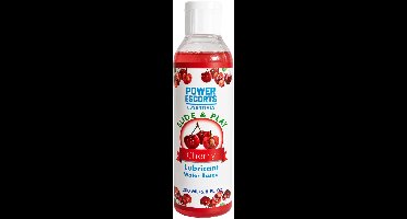 Glijmiddel op Waterbasis 200 ml – Kersen Smaak – Power Escorts Slide & Play – Geschikt voor Condooms