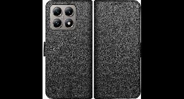 Just in Case hoesje geschikt voor Xiaomi 14T Pro Hoesje met Pasjeshouder - Bookcase Classic - Zwart