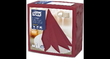Tork 478855 premium linstyle dinnerservet bordeaux 39x39 cm 600 stuks (478855)