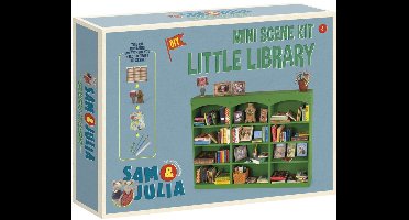 Sam & Julia Het Muizenhuis Miniatuur-bibliotheek knutselpakket - Speelgoed kinderen - Schaal 1:12 - Knutselen - Voor meisjes en jongens - Bambolino Toys