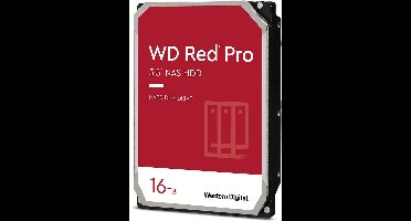 Western Digital Red Pro - Interne Harde Schijf - NAS HDD - 512MB Cache - 16 TB