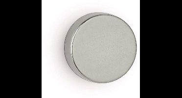 MAUL Magneet rond 4 stuks 4,5 kg staal metaal Neodymium magnetisch Ø 1.5 x 0.5 cm zilver