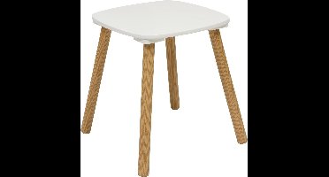Atmosphera Alex Kinderset - Kindertafel met Stoel - Wit - Scandinavische Stijl