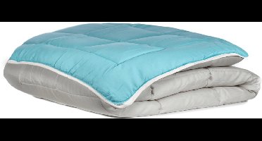 Zelesta Everyday Duo Dekbed - Lichtgrijs & Zeegroen 240x260cm