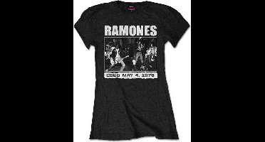 Ramones - CBGB 1978 Dames T-shirt - L - Zwart