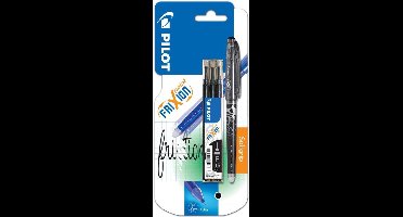 Pilot Frixion - Rollerball pen zwart 0.5 + 3 vullingen