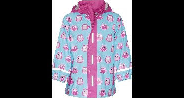 Playshoes Regenjas Kinderen Uil - Turquoise - Maat 104