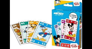 Shuffle - Kaartspellen Mickey & Friends - 4 in 1 (Kwartet, memo, snap, actiespel)