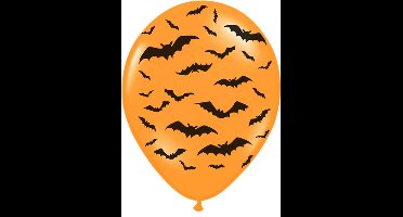 Partydeco - Ballonnen Halloween Vleermuizen 50 stuks - Halloween - Halloween Decoratie - Halloween Versiering - Halloween Ballonnen