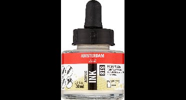 Amsterdam Acrylic Inkt Fles 30 ml Parelgeel 818