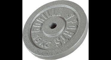 Gorilla Sports Gewichtsschijf - Halterschijf - Gietijzer - 30 mm - 15 kg