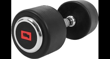Gorilla Sports Vaste Halter 15 kg - Professionele Dumbbell - Rubber
