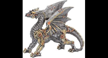 Nemesis Now - Dracus Machina (Small) Beeld/figuur - Draak - Zilverkleurig/Goudkleurig