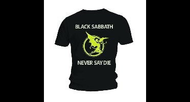 Black Sabbath - Never Say Die Heren T-shirt - S - Zwart