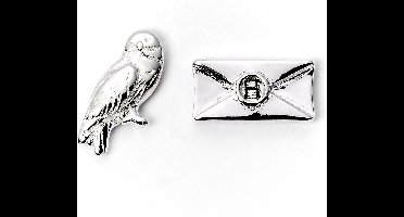 The Carat Shop - Harry Potter - Hedwig Uil en Brief Oorknopjes - Oorbellen - Zilverkleurig
