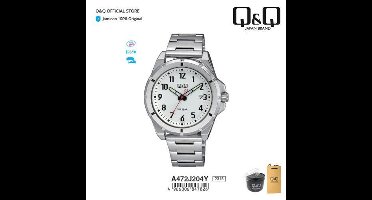 Q&Q Heren horloge met datum /neon wijzers A472J204Y
