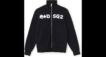 Dsquared2 Sweatvest met logoprint - Zwart - Maat 140