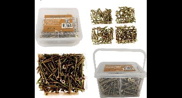 Spaanplaatschroeven assortiment 420 delig