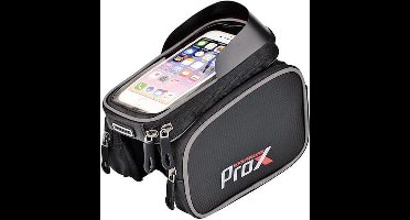 ProX Frametas fiets - Telefoonhouder Fiets - Mountainbike - stadsfiets - smartphone 6,2 Inch - 1Liter