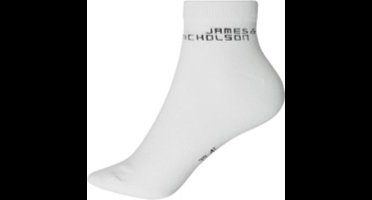 James en Nicholson biologisch katoenen Sneaker Sokken, Wit, Maat 35-38, Per Paar.