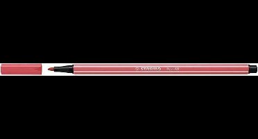 STABILO Pen 68 Brush - Premium Brush Viltstift - Rust Red - per stuk
