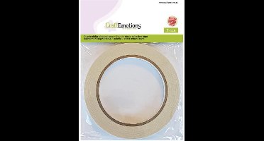 CraftEmotions Dubbelzijdig klevend tape 3 mm 20 MT 1 RL 3.3193