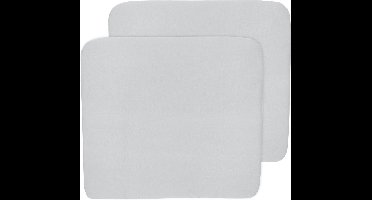 Meyco Baby Uni aankleedkussenhoes - 2-pack - light grey - 85x75cm