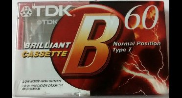 TDK B-60 Cassettetape Normal Type I EAN 4902030026257