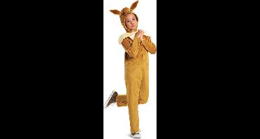 POKÉMON, Eevee klassieke jumpsuit met capuchon, Maat S (4-6 jaar)
