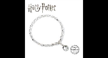The Carat Shop - Harry Potter Zilveren Bedel Armband met Schitterende Kristallen - Zonder Bedels