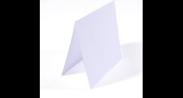 Florence Blanco Dubbele Kaarten - Wit - 15,5 x 15,5 cm - 25 st. - Glad - 200 g