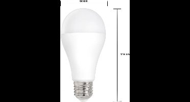 Aigostar LED A5 A60 9W - E27 fitting - 4000K - 1 stuks