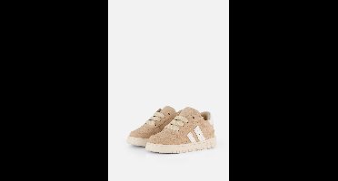 Shoesme Taupe Suède Sneakertje - Sneakers Kinderen - Unisex - Taupe - Suède - Maat 20
