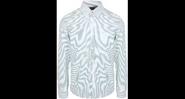 Steppin' Out Overhemd Oxford Streep Lichtgroen - Maat XXL - Heren - Casual Shirt