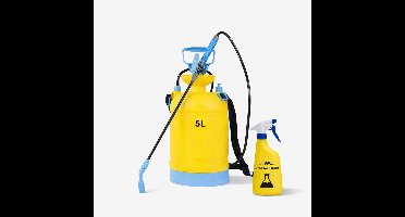 Drukspuit 5 liter - PRO (bestand tegen azijn en zuren) - TWC - zuurbestendig - SET incl. 600ml sprayer