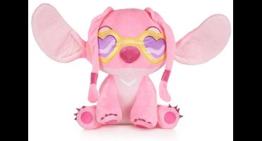 Angel (Zonnebril) Disney Lilo & Stitch Pluche Knuffel 30 cm - Speelgoed Knuffels voor Kinderen Jongens Meisjes