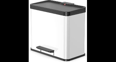 Hailo Oko Duo Plus Prullenbak - 17+9 l - Wit