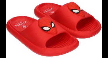 Spiderman Slippers Jongens – Rode Badslippers – Marvel – Zomerslippers – Officieel Gelicenseerd