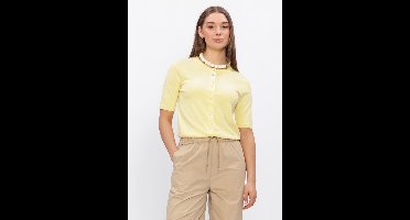Moves Pollana Cardigan 4635 Truien & vesten Dames - Sweater - Hoodie - Vest- Geel - Maat M
