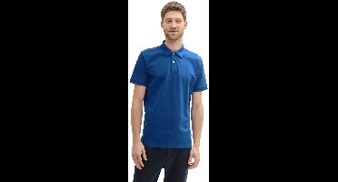 Tom Tailor - Piqué-poloshirt van katoen - Maat XXXL - Advanced Blue
